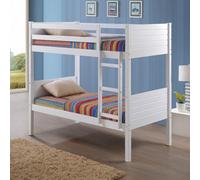 Amani Bedford White Wooden Bunk Bed Frame - 3Ft Single (Without Underbed)