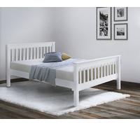 Amani Devon White Wooden Bed Frame - 3Ft Single