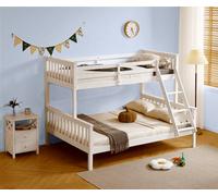 Amani Hannah Triple Sleeper Single Over Double Bunk Bed - White