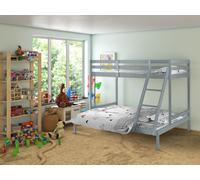 Amani Surrey Triple Sleeper Bunk Bed For Adults Or Kids- Grey