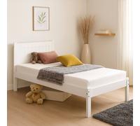 Amani White Wooden Bed Frame Clifton Style with Slatted Headboard | Size: King Amani White King
