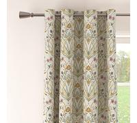 Amania Trading Ltd The Chateau by Angel Strawbridge POTAGERIE Eyelet Ring Top Lined Curtains - CREAM - 46" Width x 72" Drop