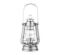amanigo Oil Lamps For Indoor Use Silver Oil Kerosene Burning Lantern Tradition Camping Lantern With Wick Power Outage Emergency Kitchen Lights Portable Christmas Lights 9.84 In