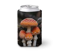 Amanita Caesarea Iced Coffee Cup Sleeve Reusable Neoprene Insulated Drink Holder for 16-20oz Cups Stretchable Cup Cover for Hot & Iced Beverages Portable Coffee Cozy for Office Commute