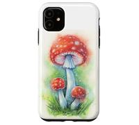 Amanita Muscaria Mushroom Illustration - Fly Agaric Art Case for iPhone 11