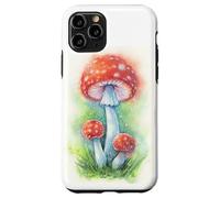 Amanita Muscaria Mushroom Illustration - Fly Agaric Art Case for iPhone 11 Pro