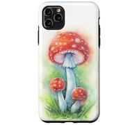 Amanita Muscaria Mushroom Illustration - Fly Agaric Art Case for iPhone 11 Pro Max