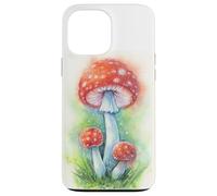 Amanita Muscaria Mushroom Illustration - Fly Agaric Art Case for iPhone 13 Pro Max