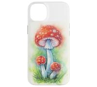 Amanita Muscaria Mushroom Illustration - Fly Agaric Art Case for iPhone 14 Plus