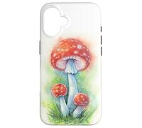 Amanita Muscaria Mushroom Illustration - Fly Agaric Art Case for iPhone 16