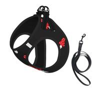 Amanita Mushroom Pattern,Pet Harness,Adjustable Reflective Dog Harness,Pet Leash Vest,S