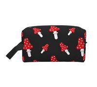 Amanita Mushroom PatternMakeup Trave Bag for Women,Cosmetic Large Capacity Organizer