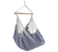 AMANKA XXL Outdoor Hammock Chair 185x130 cm - 2 Seater Hanging Swing up to 150 kg - Garden Lounger with Wooden Bar - Indoor Relaxing Seat for Bedrooms - Swinging Relax Pod for Patio, Balcony & Camping