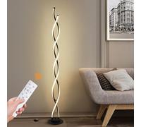 AManLife Floor Lamp,LED Floor Lamps for Living Room,3 Color Temperature & 5 Brightness Levels Standing Lamp,55'' Black Lamps for Living Room with Remote Control and Foot Switch.