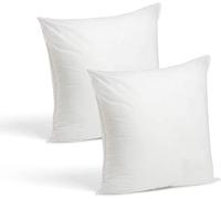 AMANSTYLE LTD Cushion Inner Pads (Pack of 2) 50 x 50 cm (20" x 20") Bounce Back Hollowfibre Pillow Inserts - Hypoallergenic Cushion Stuffers for Sofa, Bed & Chair - UK Made