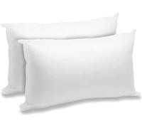 AMANSTYLE LTD Cushion Inner Pads (Pack of 2) 50 x 70 cm (20" x 28") Bounce Back Hollowfibre Pillow Inserts - Hypoallergenic Cushion Stuffers for Sofa, Bed & Chair - UK Made