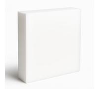 AMANSTYLE LTD High Density White Foam Sheet - Medium Firm Upholstery Foam for Sofa Cushions, Dining Chairs, Benches, Campervans & Caravans | Durable Seat Pad Foam Replacement UK Made (20"x20"x4")