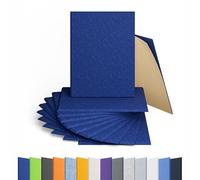 Amantech 12 Pack Acoustic Panels Self Adhesive Sound Proof Foam, High Density Sound Acoustic Panel, 16X12X0.4 Inch Rectangle Panels in Home, Office, Reccording Room, Studio,and more(Telecom Blue)