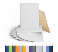 Amantech 12 Pack Acoustic Panels Self Adhesive Sound Proof Foam, High Density Sound Acoustic Panel, 16X12X0.4 Inch Rectangle Panels in Home, Office, Reccording Room, Studio,and more(Snow White)