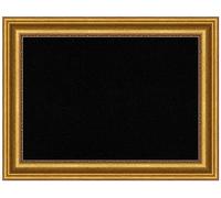 Amanti Art Black Cork Board for Wall, 26x34 Vision Board with Gold Frame, Medium Corkboard Office Decor for Home Organization, Traditional Corkboard Pinboard to Display Items for Home Organization