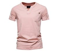 Amaon Prime Log Into My Account Men Summer T Shirts Short Sleeve Button Up Henley Tops Oversized Cotton Letter T-Shirt Comfy Longline Top Running 2025 Blouses Holiday Business Dressy Pullover Pink