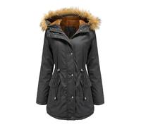 Amaon Prime Orders Placed By Me Womens Parka Coat Jackets Waterproof Fleece Lined Winter Coats Padded Thicken Sherpa Overcoat with Faux Fur Hooded Ladies Outwear Peime