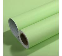 Amaowdc Self Adhesive Wallpaper Green Peel and Stick Wallpaper 44.5cmX300cm Vinyl Wrap for Furniture Sticky Back Plastic Matte Waterproof Removable Paper for Living Room Bedroom Wall