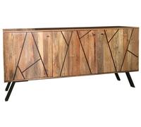 Amar Mango Wood 160cm Large Sideboard with Geometric Pattern