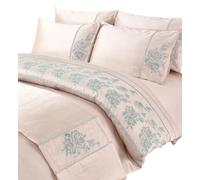 Amara Embroidered Diamante Signature Style Luxurious Bed Runner Only (Pink, Bed Runner)
