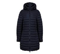 AMARA REYA Women's 'Olivia' Longline Quilted Puffer Coat with Detachable Hood