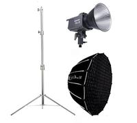 Amaran 100d S with Light Dome SE Softbox and 2.8m Light Stand Kit,100W 5600K Daylight LED Video Light Support APP Control for Photography