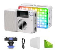 Amaran Ace 25c Pocket On-Camera RGBWW LED Video Light, 25W & 32W Boost Mode, Full-Color CCT 2300-10000K, 1171 Lux@1m(5600K), 4500mAh Rechargeable Battery with PD Fast Charging Creators (White)