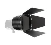 amaran Fresnel with Barn Doors Bowens Mount Attachment Designed for Amaran Ray 360C,660C,Halo 200x/300x/600x,and Other COB LED Video Light