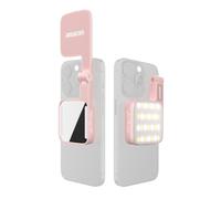 Amaran GO Magnetic Phone Light with Mirror Selfie Lights CCT 2700K-6500K 10 Color Modes, App Control, Pocket-Sized for TikTok, YouTube, Vlogging, Live Streaming (Pink)