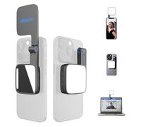 Amaran Go Magnetic Selfie Phone Light, Compatible with MagSafe & Qi2 Magnets, Dual LED Light Source with Adjustable Mirror Light & CCT (2700K-6500K), for Selfies, Makeup, & Content Creation (Charcoal)