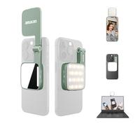 amaran Go Mini Phone Light, Magnetic LED with Dual Mirror Light, Adjustable 2700K-6500K CCT, 10 Lighting Effects, USB-C Fast Charging, Soft & Accurate Lighting for Mobile Creators (Green)