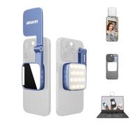 amaran Go Mini Phone Light, Magnetic LED with Dual Mirror Light, Adjustable 2700K-6500K CCT, 10 Lighting Effects, USB-C Fast Charging, Soft & Accurate Lighting for Mobile Creators (Blue)