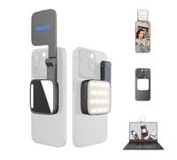 amaran Go Mini Phone Light, Magnetic LED with Dual Mirror Light, Adjustable 2700K-6500K CCT, 10 Lighting Effects, USB-C Fast Charging, Soft & Accurate Lighting for Mobile Creators (Charcoal)