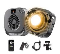 amaran Halo 100x 100W Bi-Color COB Video Light, 4,890 Lux @1m, Ultra-Compact Bowens Mount, USB-C PD & DC Power, CRI 96+, TLCI 97+, DMX & App Control for Filmmaking & Streaming