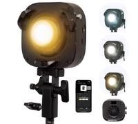 Amaran Halo 100x COB Led Video Light 100W Bi-Color 2700k-6500k,4,890 lux @ 1m (Bare),Ultra-Compact Travel Light,USB-C PD Power,App/NFC Control, Bowens Mount for YouTube TikTok Studio