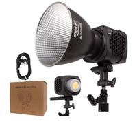 Amaran Halo 200x 200W Bi-Color COB Monolight with Reflector - 10,530 Lux, CRI 96+, CCT 2,700K - 6,500K, Quiet 28dBA, App Control, Bowens Mount Continuous Light for Studio/Streaming/Video Production