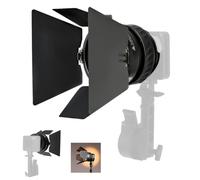 Amaran Mini Fresnel Bowens Mount Attachment for Ray 60c/120c,Halo 60x/100x | - 4.7inch (12cm),15-30° Adjustable Beam, 6X Output Boost, with 4-Leaf Mini Barn Doors for Portrait/Video/Film Product