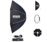 Amaran Octa Dome 120, 4ft(120cm) Foldable Octagonal Bowens Mount Softbox, Quick Setup for Large-Scale Portrait & Video Photography, Soft, Natural Light, Includes Diffusion & Control Grid, Carrying Bag