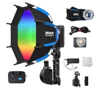 Amaran Ray 120c Full-color COB LED Video Light Bowens Mount,ACE E-Lock Supports APP Control & NFC with Softbox CRI 95+ TLCI 95+ (120, Watts)