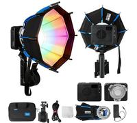 Amaran Ray 120c RGB LED Video Light, 120W Studio Photography Light with Octa Dome 30 Softbox, 1,800K-20,000K, IP54 Waterproof, USB-C PD, APP/NFC Control, Bowens Mount for YouTube,Vlog,Live Streaming
