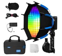 Amaran Ray 120c RGB LED Video Light with Octa Dome 30 Softbox Portable Bag