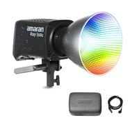 Amaran Ray 360c Full-color COB LED Video Light Bowens Mount IP54 Weather Resistance App Control NFC DMX via USB-C CRI 95+ TLCI 95+ (360, Watts)