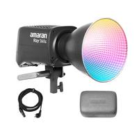Amaran Ray 360c RGBWW 360W Full-Color LED Video Light IP54 Bowens Mount | CCT 2300K-10000K,17,130 lux@1m, App/DMX Control Monolight for Video,Film,Studio & Outdoor Photography