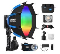 Amaran Ray 60c Full-color COB LED Video Light 60W Bowens Mount with Softbox | CCT 1800K-20000K ACE E-Lock Supports APP Control & NFC CRI 95+ TLCI 95+ for Photography