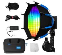 Amaran Ray 60c RGB LED Video Light with Octa Dome 30 Softbox Portable Bag